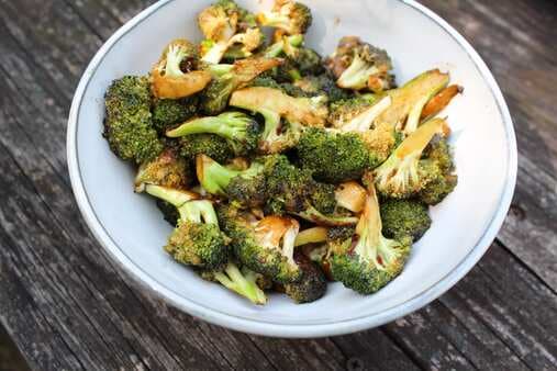 Spicy Hoisin Grilled Broccoli