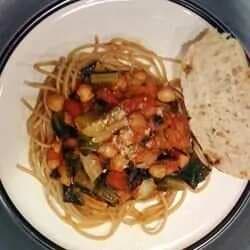 Vegetarian Pasta Sauce With Artichokes And Greens