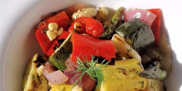 Grilled Vegetable Salad With Fresh Herb Vinaigrette