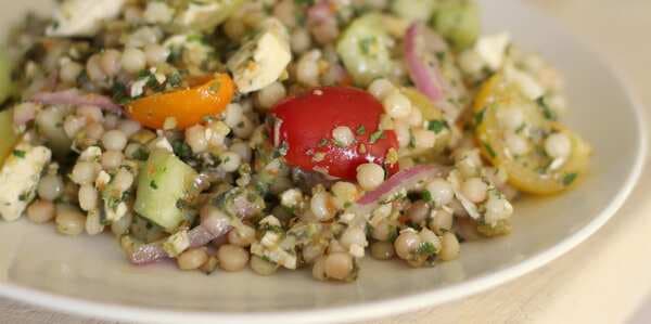 Heirloom Tomato Salad With Pearl Couscous