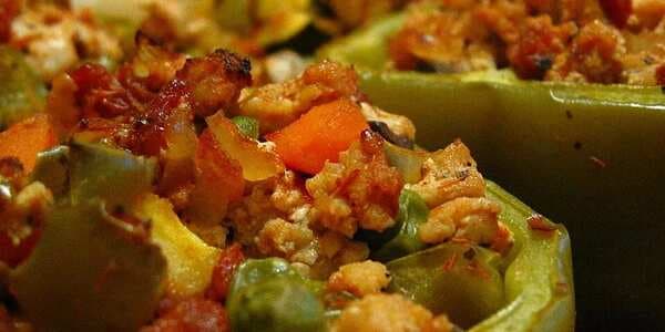 Stuffed Peppers With Turkey And Vegetables