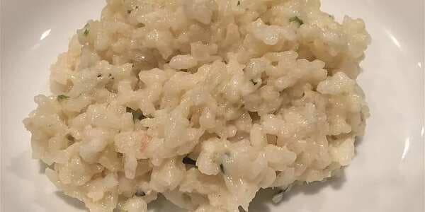Creamy Roasted Garlic And Chives Risotto