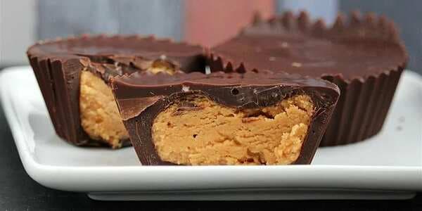 Giant Homemade Almond Butter Cups