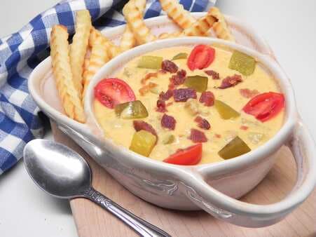 Cheeseburger And Pickle Soup