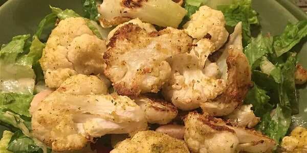 Falafel-Crusted Cauliflower