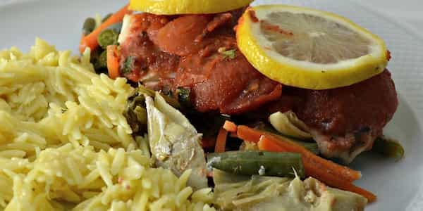 Red Lobster® Oven-Roasted Tilapia With Vegetables