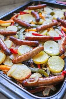 Roasted Sausage And Vegetables Sheet Pan Dinner