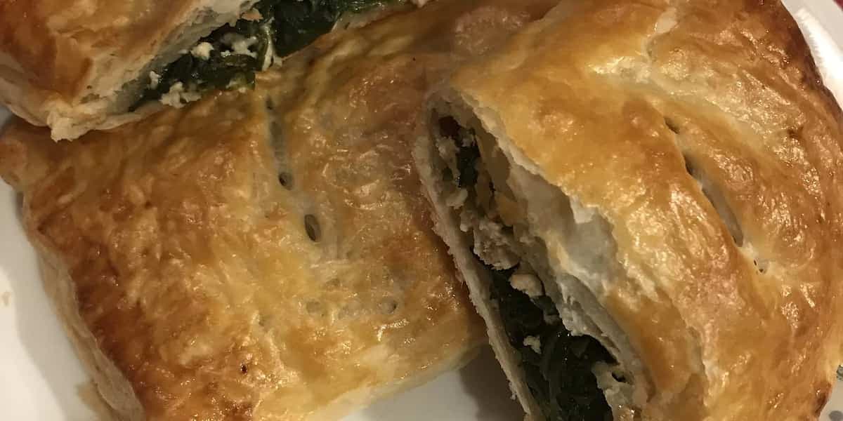 Chicken Spinach Feta Puff Pastry Pockets