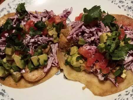 Grilled Fish Tacos With Creamy Cilantro Coleslaw