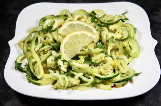 Lemon-Garlic Zucchini Noodles