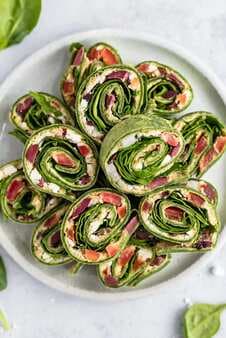 Greek Salad Pinwheels