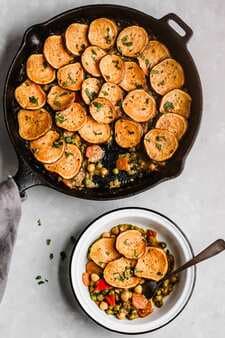 Vegan & Curry Chickpea Pot Pie With Sweet Potato