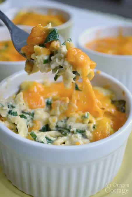 Overnight Scrambled Eggs with Spinach