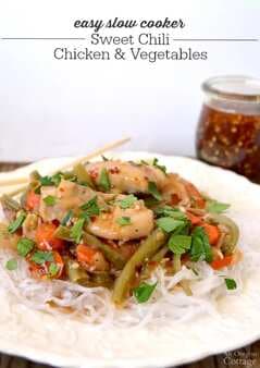Slow Cooker Sweet Chili Chicken & Vegetables