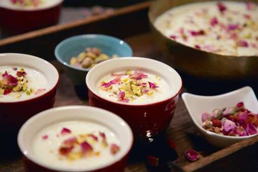 Kheer With Pistachio And Rosewater