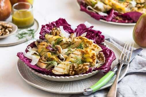Justine Schofield's Pear And Haloumi Salad