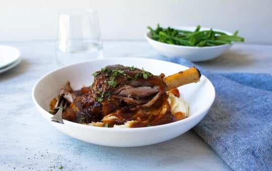 Lamb Shanks With Red Wine Sauce