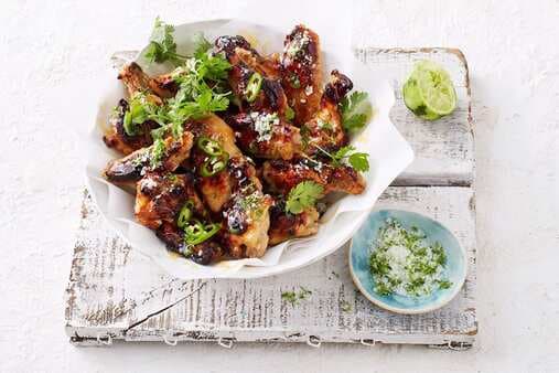 Margarita Chicken Wings With Lime Salt