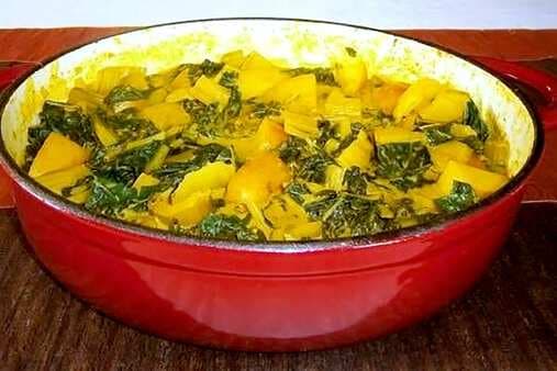 Potato And Silverbeet Curry