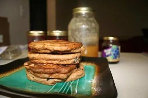 Wholemeal Vegan Blueberry Pancakes