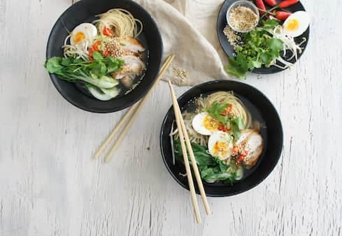 Asian Chicken And Ramen Noodle Soup