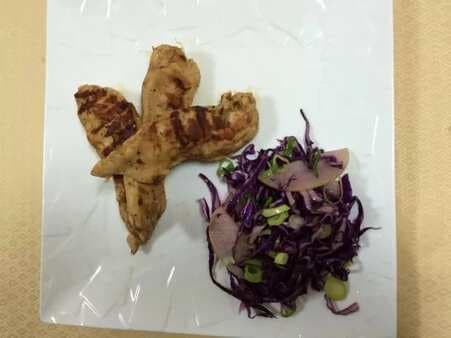Chinese Chicken With Red Cabbage Salad