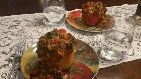 Mexican Stuffed Peppers For 2