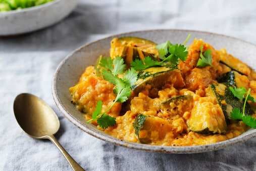 Pumpkin And Lentil Red Curry