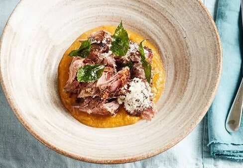 Shane Delia's Lamb Shoulder Ginger And Carrot ‘Curry’ With Green Pea Basmati Rice