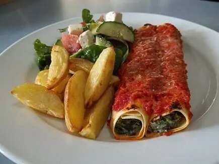 Spinach And Cheese Cannelloni