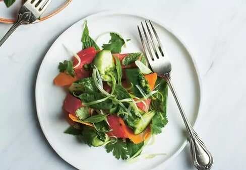 Watermelon And Asian Herb Salad