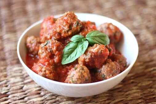 Baked Italian Herb And Parmesan Meatballs