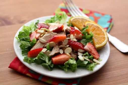 Strawberry Chicken Salad With Warm Orange Vinaigrette