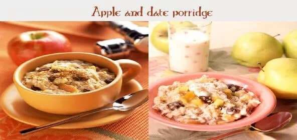 Apple And Date Porridge