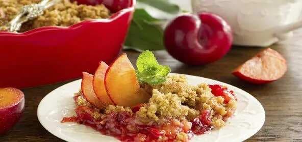Apple And Plum Crumble