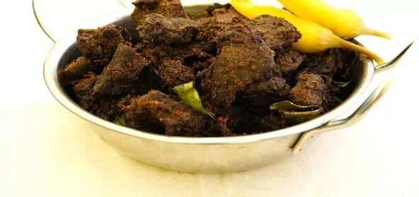 Beef Liver Fry (Karal Varuthathu)
