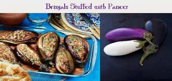 Brinjals Stuffed With Paneer