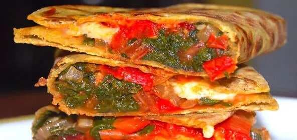 Cheese And Spinach Quesadillas
