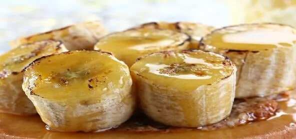 Cooked Bananas In Sweet Sauce