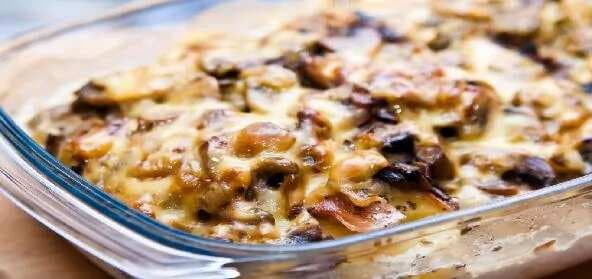 Hot Mushroom Potato Casserole