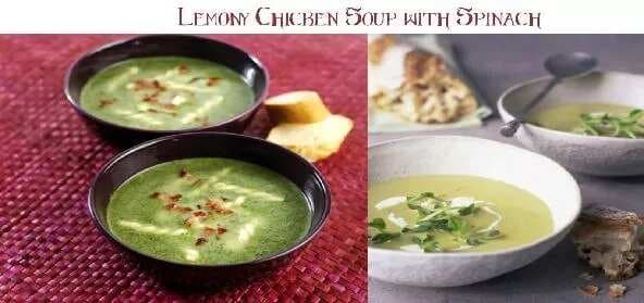 Lemony Chicken Soup With Spinach