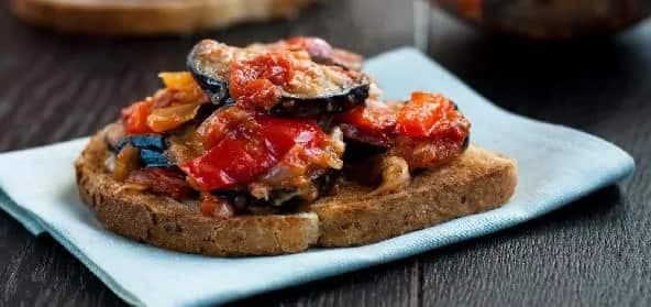 Mushroom Tomato Toast