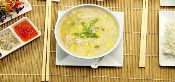 Plain Corn Soup With Vegetables