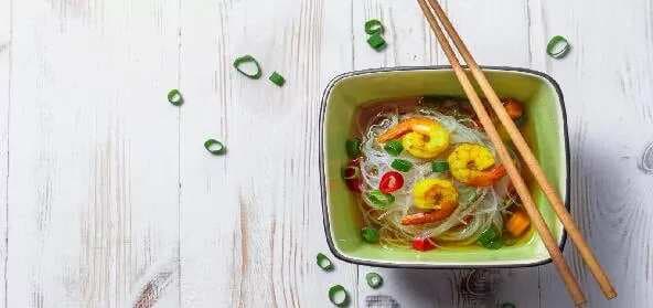 Shrimp Noodle Soup With Vegetables