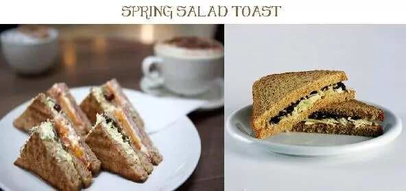 Spring Salad Toast