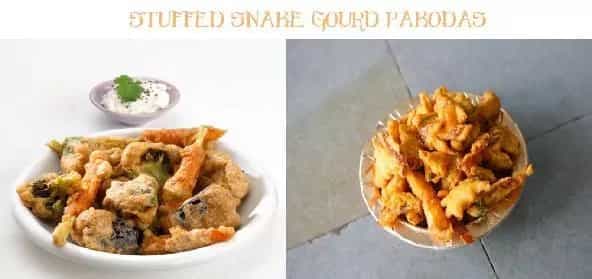 Stuffed Snake Gourd Pakodas