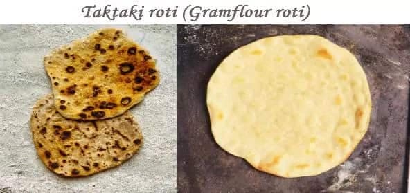 Taktaki Roti (Gramflour Roti)