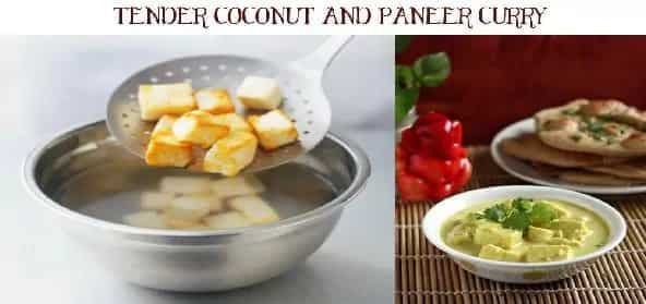 Tender Coconut And Paneer Curry