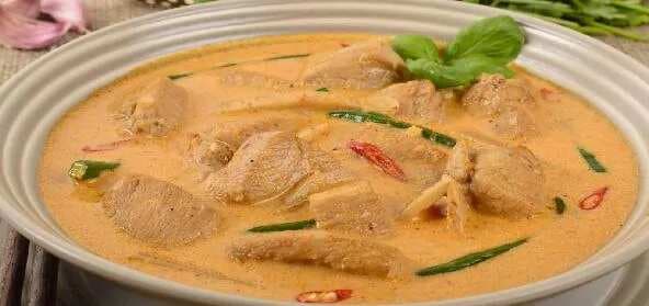 Thai Chicken Curry In Yellow Paste