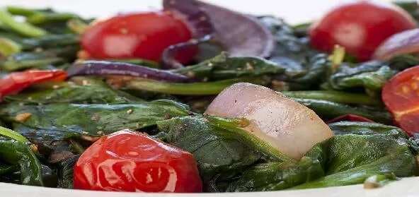 Warm Spinach Salad On Croutes